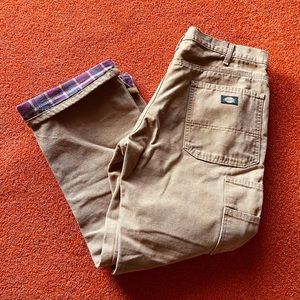 Brown dickies work wear pants . Size 36x30
